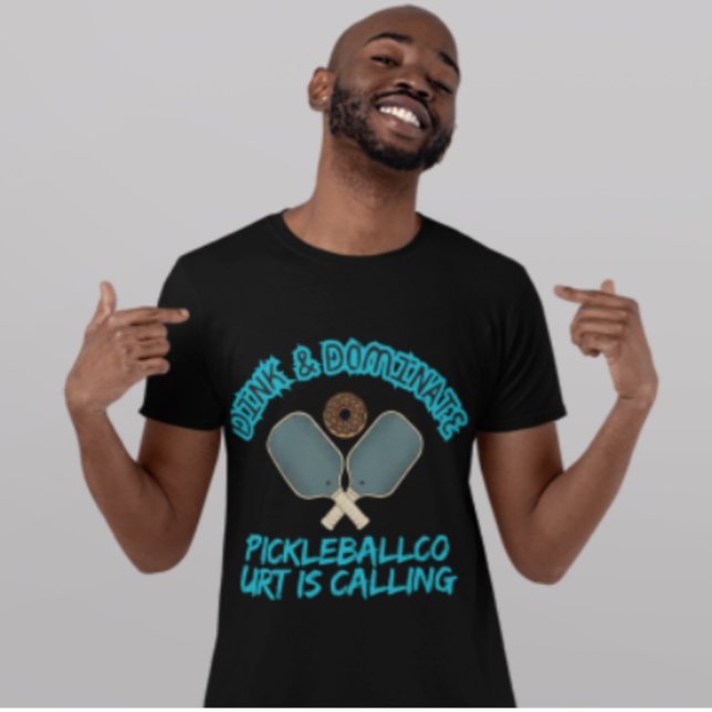 Camiseta Dink & Dominate Pickleball Donut Sport Graphic (Criador carregado)
