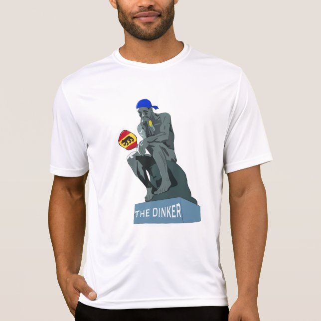 Camiseta Dink Pickleball, o pensador, como o desempenho de  (Frente)