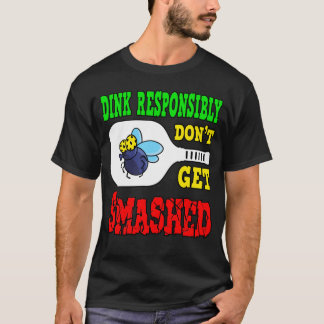 Camiseta Dink Responsável - Pickleball Engraçado