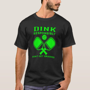 Camiseta Dink Responsavelmente Não Obtenha Picolé Verde Esm