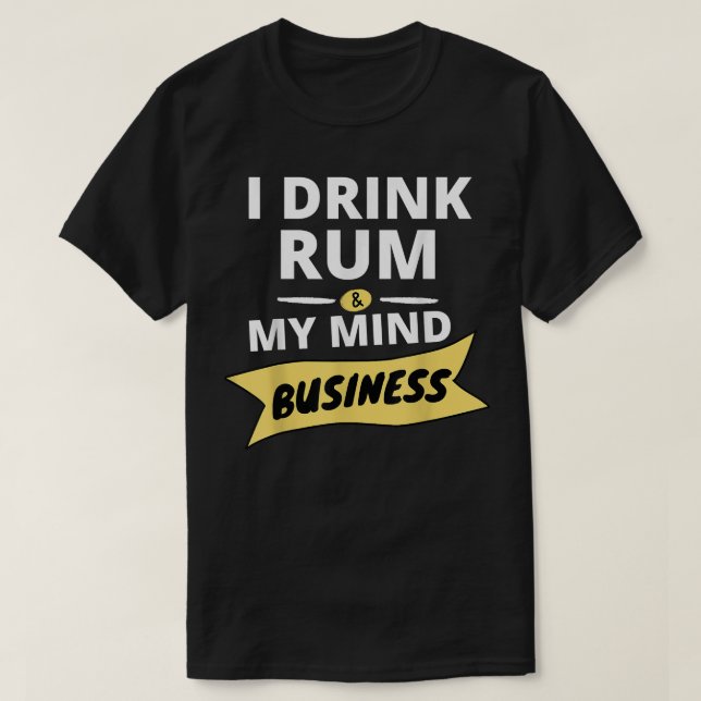 Camiseta Dink Water and Mind My Business Soca tee Carniv (Frente do Design)