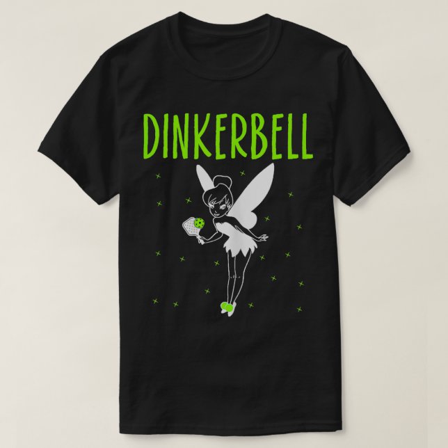 Camiseta Dinkerbell Funny Pickleball Lover Paddleball Playb (Frente do Design)