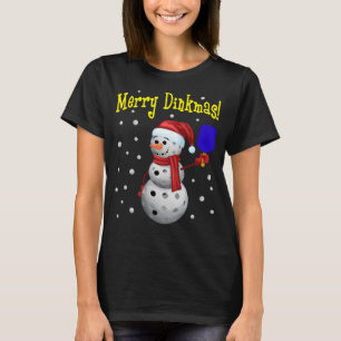 Camiseta Dinkmas Feliz - Snowman Pickleball