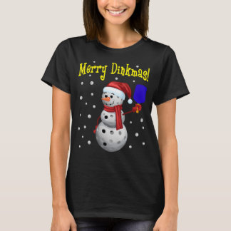 Camiseta Dinkmas Feliz - Snowman Pickleball