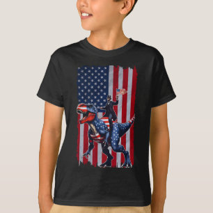 Camiseta Dino Abraham Lincoln 4 De Julho Shirt Boys America