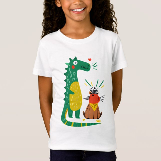 Camiseta Dino & capy (Frente)