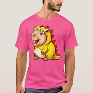 Camiseta Dino Capybara Groovy Halloween Capy Capybara Dinos
