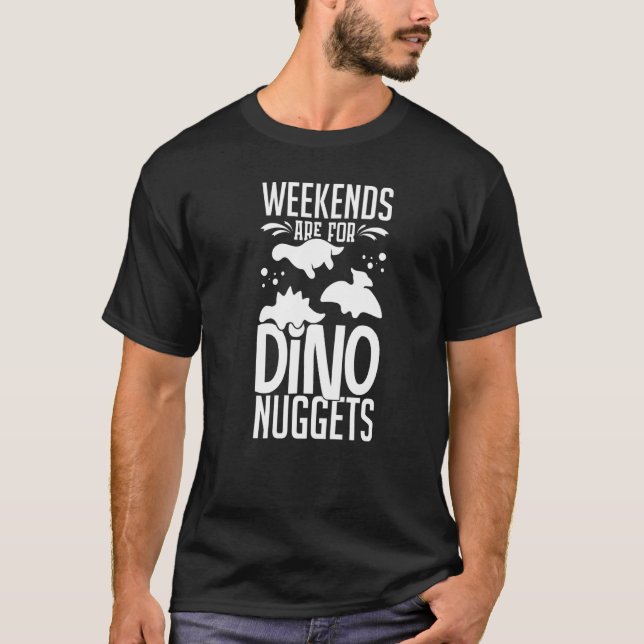 Camiseta Dino Chicken Nugget Dinosaur Nugs Veggie 1 (Frente)