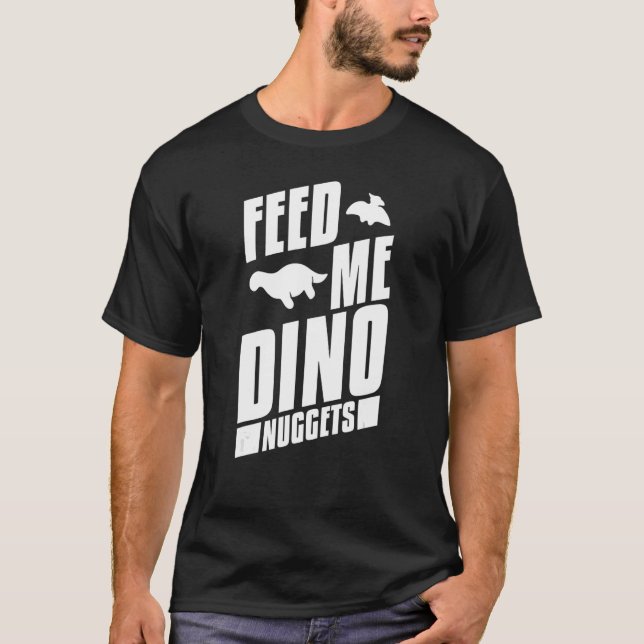 Camiseta Dino Chicken Nugget Dinosaur Nugs Veggie 2 (Frente)