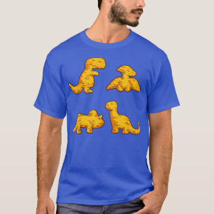 Camiseta Dino Chicken Nuggets Padrões Para Crianças Dinossa