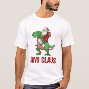 Camiseta Dino Claus Rex Christmas Tyrannosaurus Dino