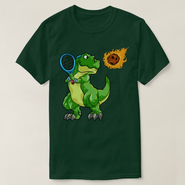 Camiseta Dino com Tênis e Ball em Tênis (Frente do Design)