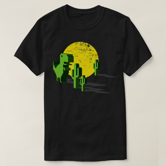 Camiseta Dino crome sem conexão com a Internet (Frente do Design)
