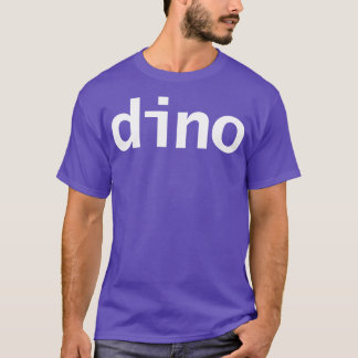 Camiseta Dino da Tipografia Mínima do Dinossauro