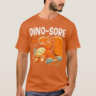 Camiseta Dino Dói Exercício Engraçado Treino Academia Homen