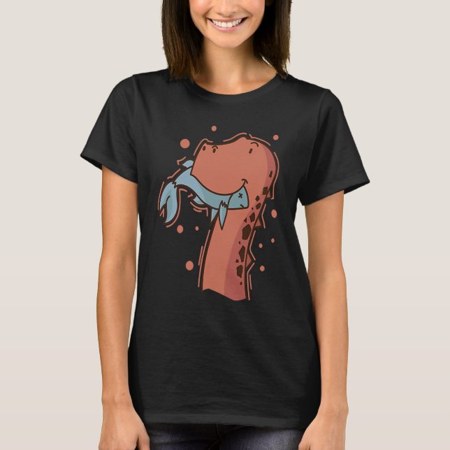 Camiseta Dino eats a Fish Dinosaur Reptile (Frente)