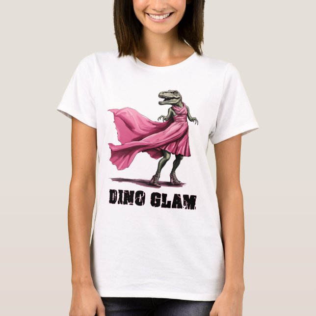 Camiseta Dino Glam Dinosaur T-Shirt (Frente)