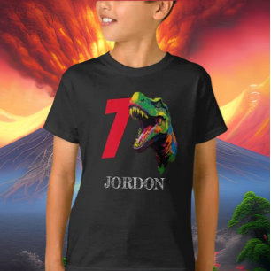 Camiseta Dino Happy 7 Birthday