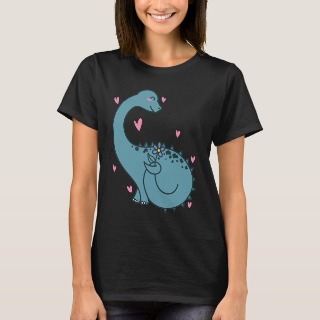 Camiseta Dino is in Love Dinosaur Reptile (Frente)