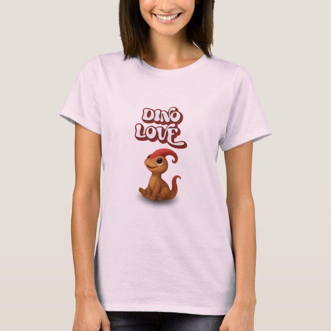 Camiseta Dino Love – Kammli Looks Up (Frente)