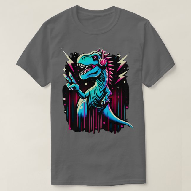 Camiseta Dino Love Os Dinossauros Pacíficos da TRex Paleont (Frente do Design)