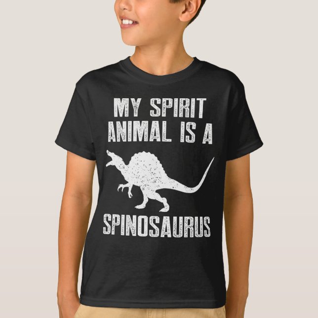 Camiseta Dino Lover Meu Animal Espírito é um Espinossauro (Frente)