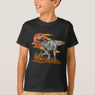 Camiseta Dino-Mash: Pumpkinossauro assustador