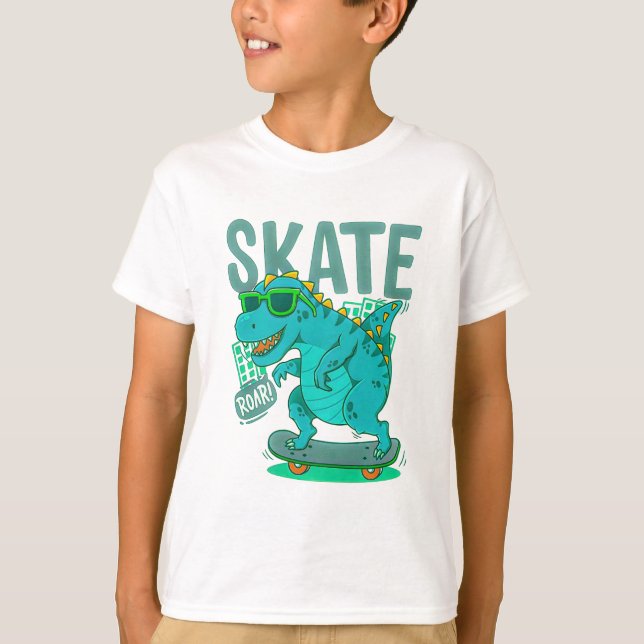 Camiseta Dino-Mite Shredder Tee 🦖🤘 (Frente)