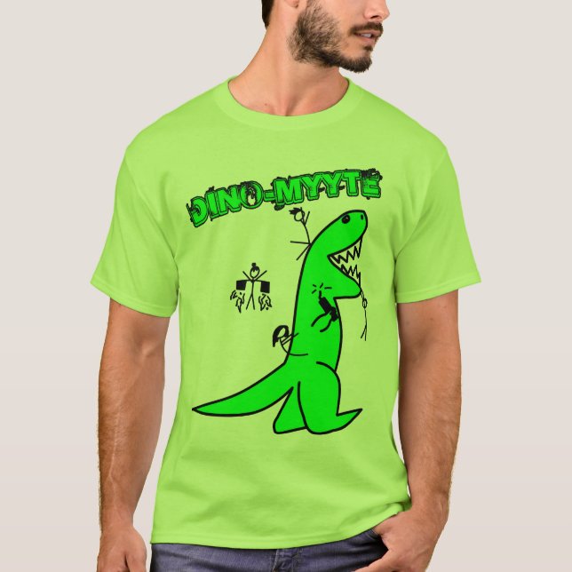 CAMISETA DINO-MYYTE. (Frente)