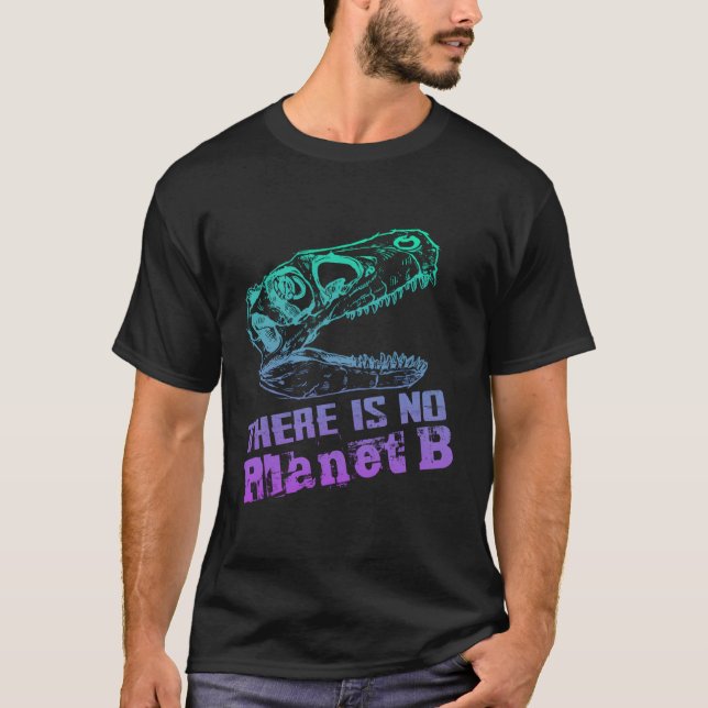 Camiseta Dino Não Existe Planeta B - As Alterações Climátic (Frente)
