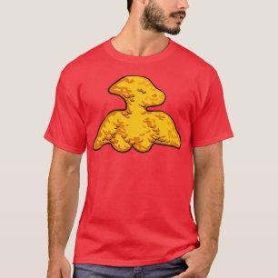 Camiseta Dino Pterosaur Chicken Nugget Padrão Funny Dino P