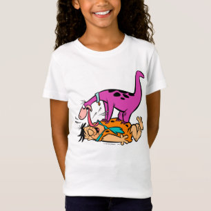 Camiseta Dino que lambe o Flintstone de Fred