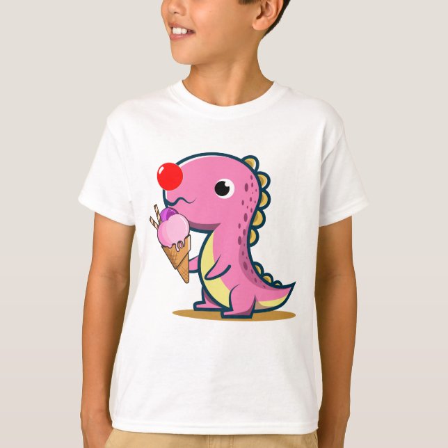 Camiseta Dino Red Nose Engraçado Dinossauro Dia 2025 (Frente)