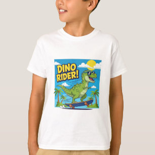 Camiseta "Dino Rider – Entre de Carrinho na Aventura!"