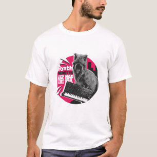 Camiseta Dino Sintetizador - Monstro Musical