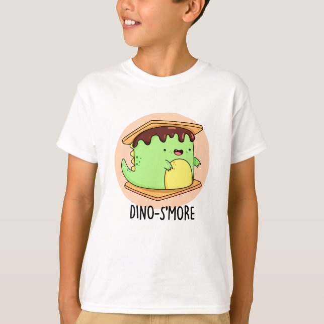 Camiseta Dino-Smore Engraçado Dinossaur Smore Pun (Frente)
