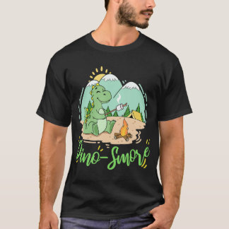Camiseta Dino S'mores acampando Dift Dinosaur Camp Smores A