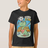 Dino Soccer Cute Engraçado
