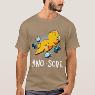 Camiseta Dino Sore Funny Dinosaur Treino Academia Fitness L