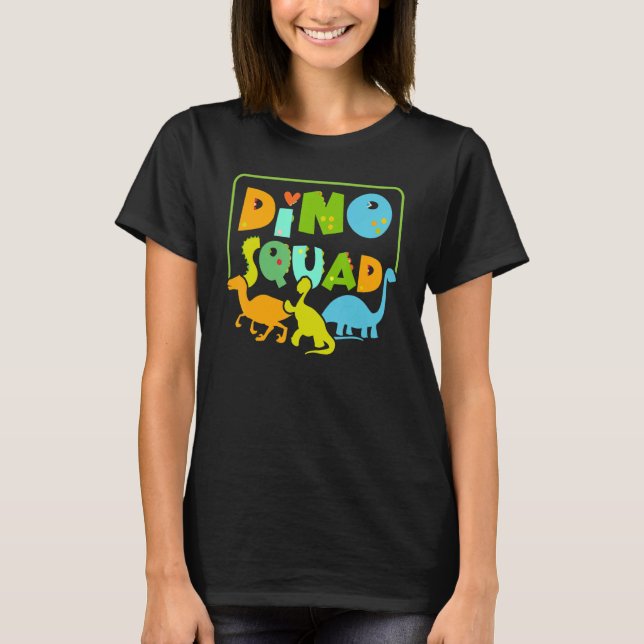 Camiseta Dino Squad Future Paleontologista Dinosaur Dino (Frente)