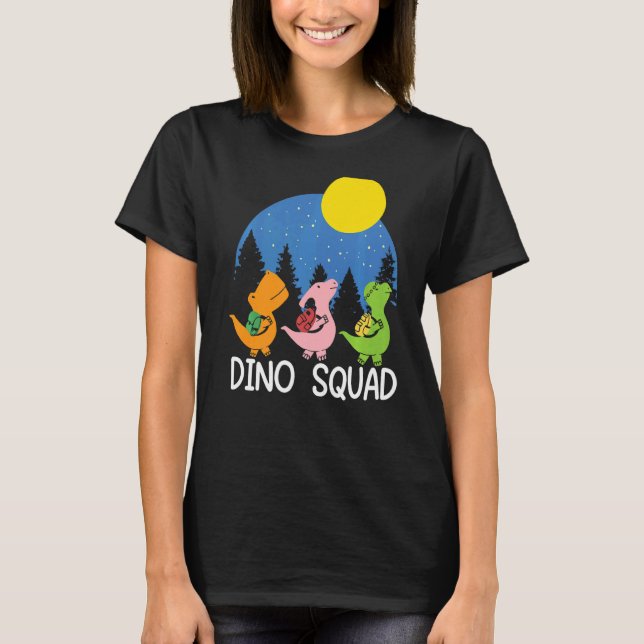 Camiseta Dino Squad Future Paleontologista Fossil Dinossaur (Frente)