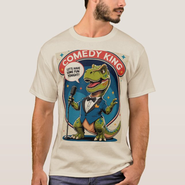 Camiseta Dino Stand-Up Star (Frente)