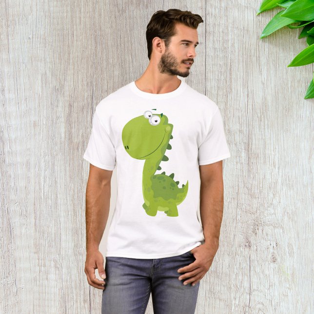 Camiseta Dino Verde Sorridente (Criador carregado)