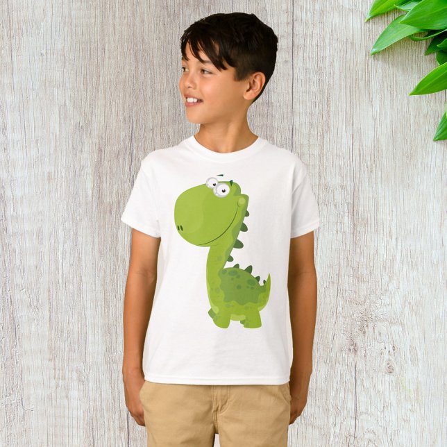 Camiseta Dino Verde Sorridente (Criador carregado)