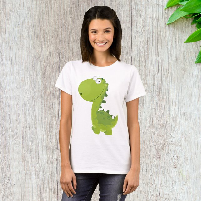 Camiseta Dino Verde Sorridente (Criador carregado)