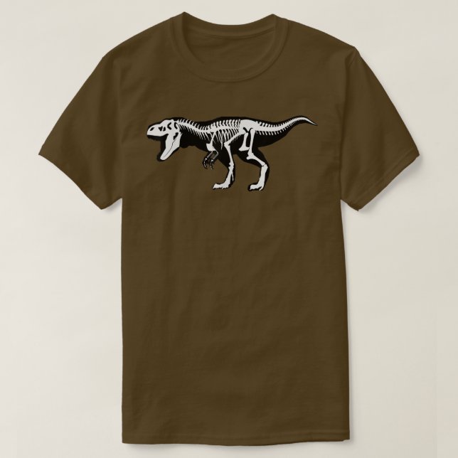 Camiseta Dino Women, Dinossaur Skeleton T  (Frente do Design)