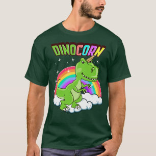 Camiseta Dinocorn Dinossauro Bonito Unicórnio Unisaur