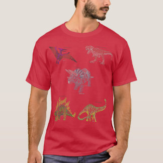 Camiseta Dinos Geométricos