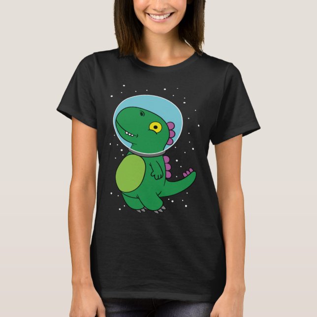Camiseta Dinosaur astronaut children's gift for space fans (Frente)