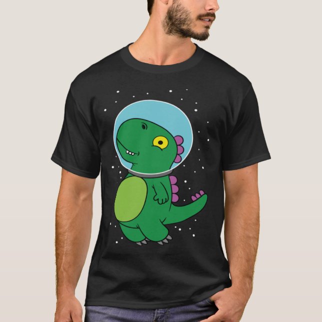 Camiseta Dinosaur astronaut children's gift for space fans (Frente)